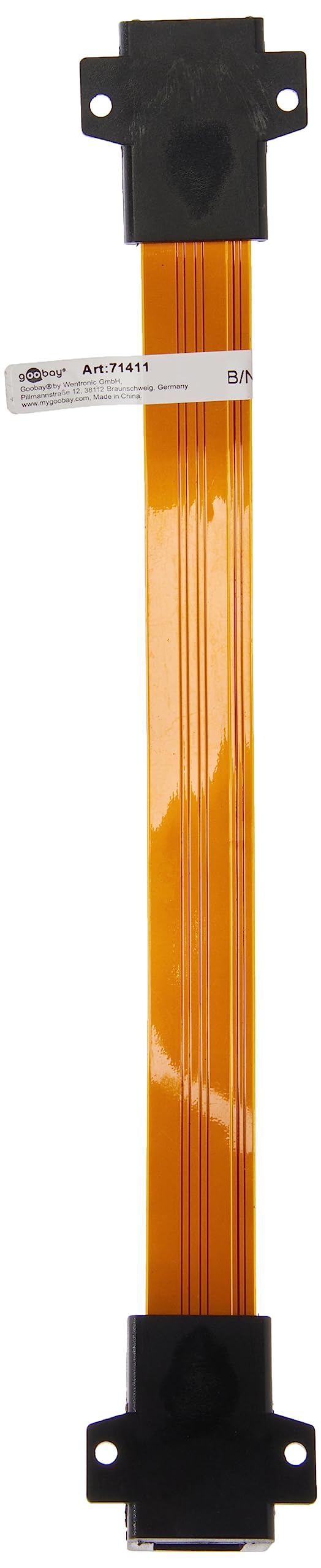 Goobay 71411 RJ45 przepust okienny Ultra-Slim do układania połączeń sieciowych między ramą okienną