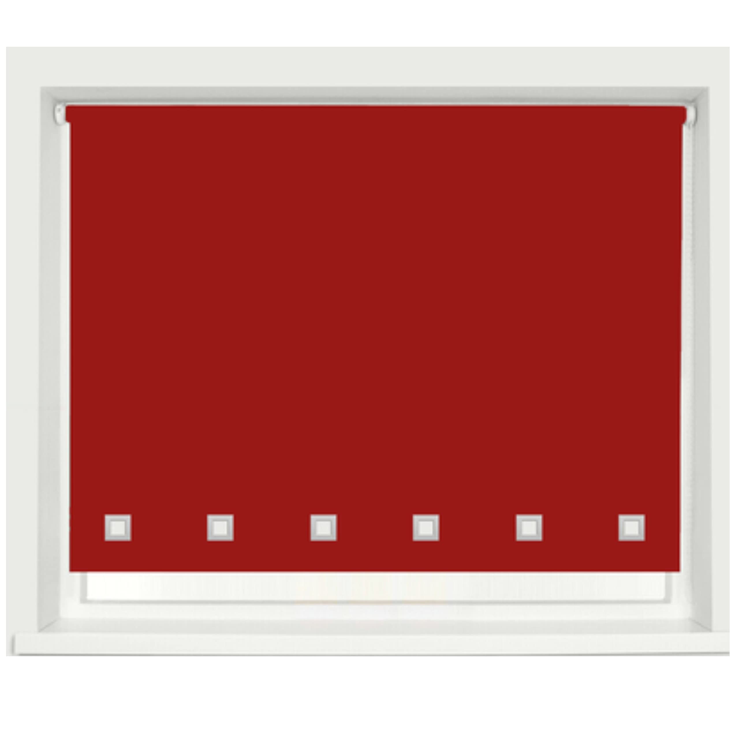 Home In Style 4U Red Home In Style 100% Polyester Square Eyelet Trimmable Daylight Roller Blinds (150Cm Wide X 165Cm Drop, )