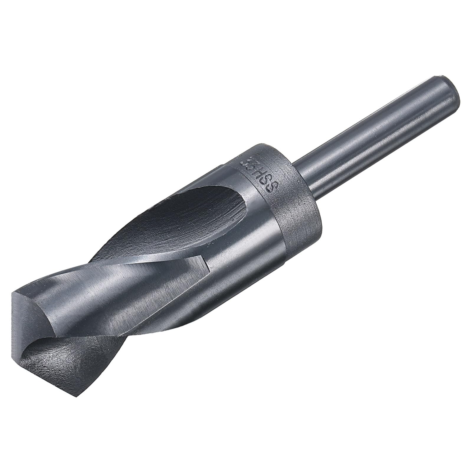 QUARKZMAN 33mm Bohrer, HSS Spiralbohrer 135° Reduzierte Schaft Metallbohrer Nitrierung Schwarz für Hartmetall Stahl Aluminiumlegierung Holz Kunststoff