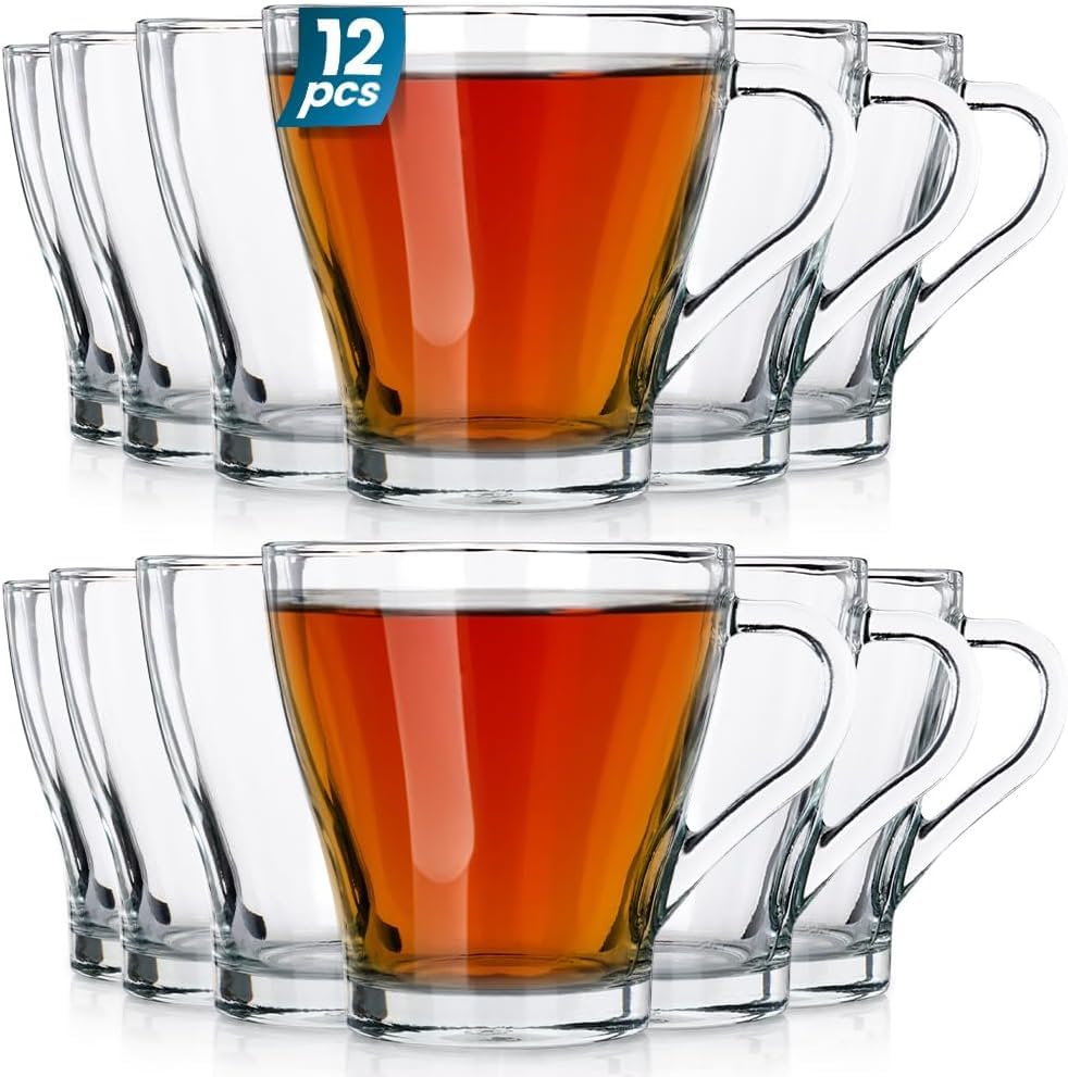 Vilde Gläser-Set Trinkgläser Gläser set Wassergläser Saftgläser Universalgläser als Wasser Glas I hohe Stoßfestigkeit Saftgläser Schorlegläser Longdrinkgläser Trinkgläser Glass - 280 ml - 6 teilig