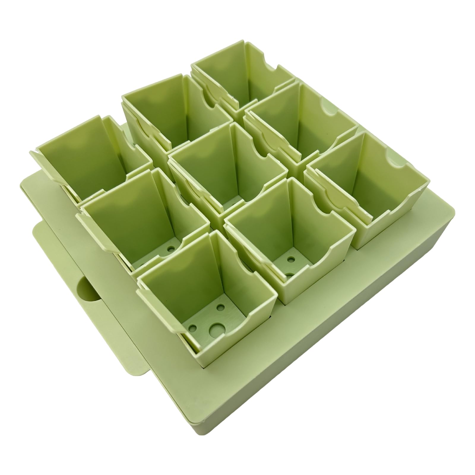 9 Cells Seed Starter Tray Detachable Mini Greenhouse Germination Kit Extra-Thick for Indoor Outdoor Gardening Transplanting