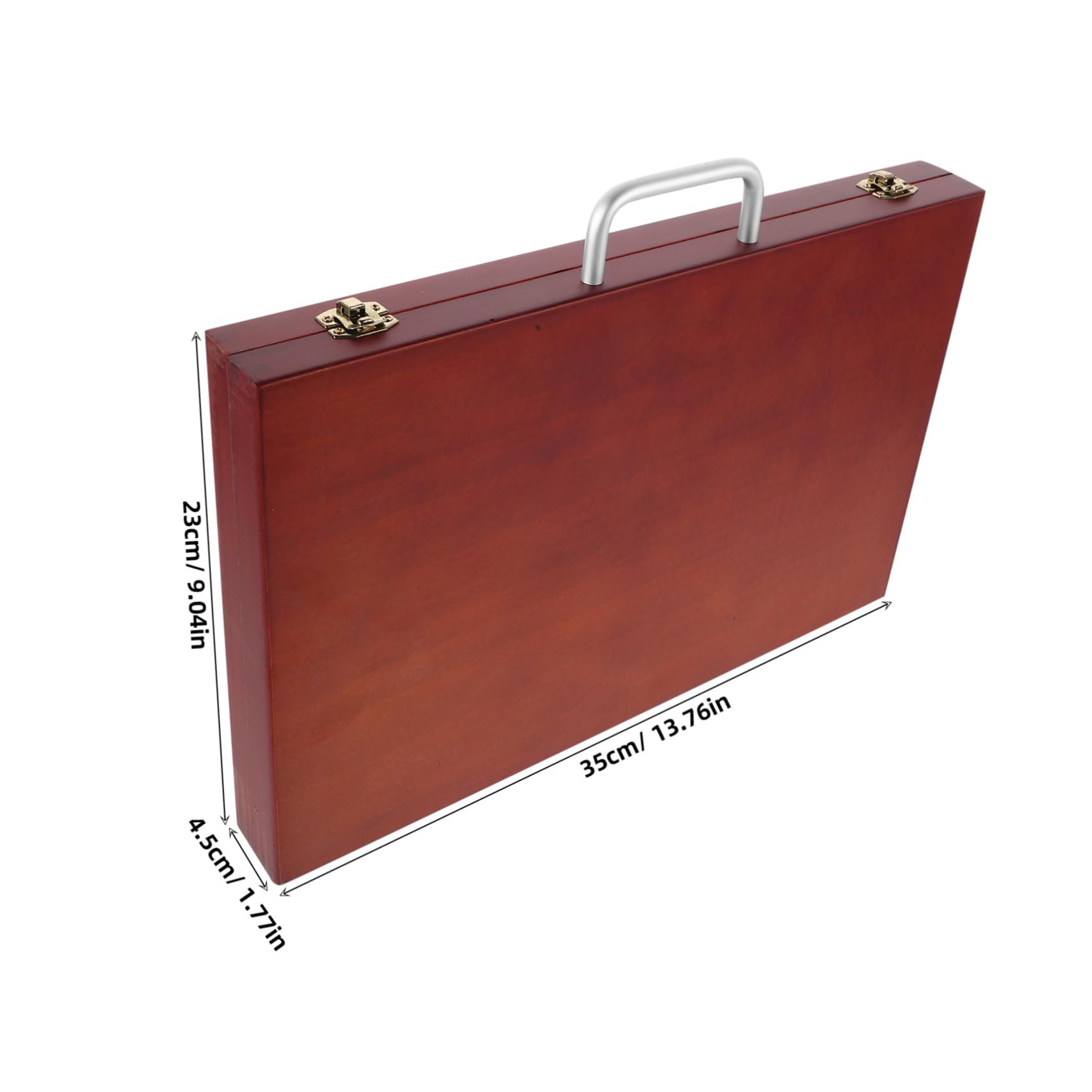 BESPORTBLE Handheld Wooden Art Supply Storage Box Lightweight and Portable Painting Tool Container European Style Drawing Case for Brushes and Stationery