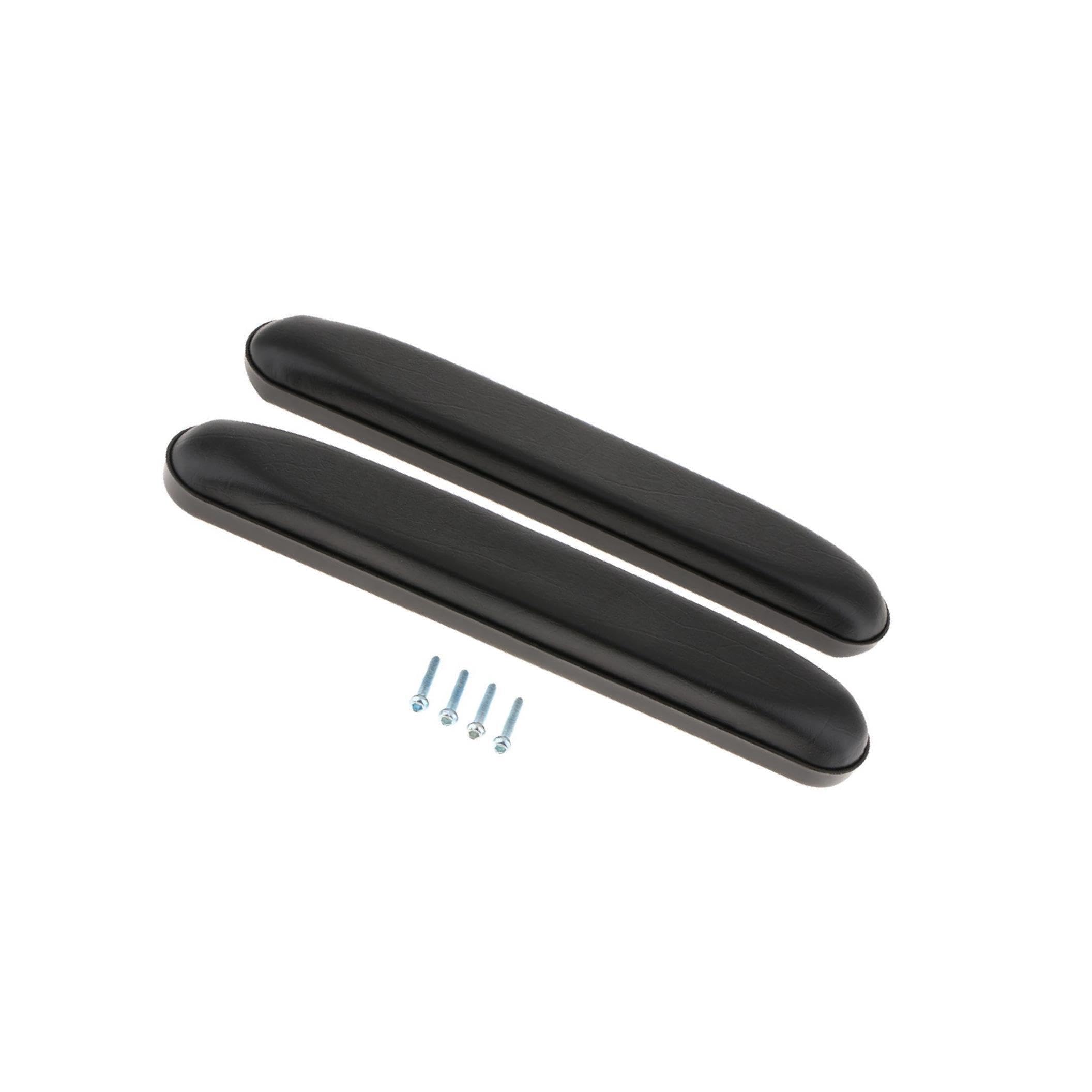 Zambuph Black Premium Pu Leather Wheelchair Armrest Pad Accs For Elderly Enhanced Comfort And Support Universal Office