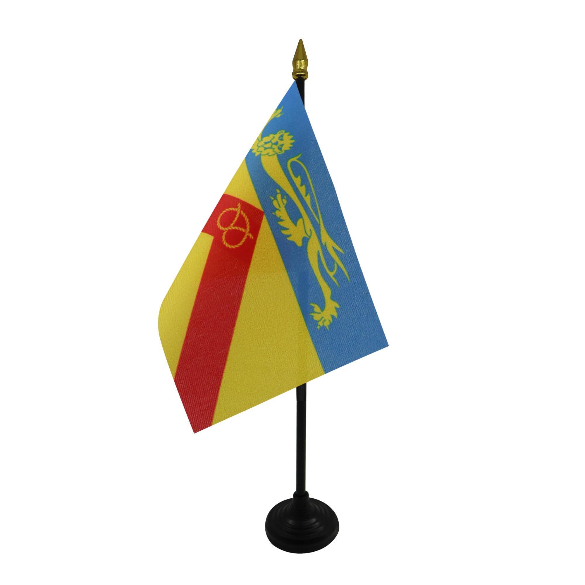 AZ FLAG, Staffordshire county Table Flag 4'' x 6'', Staffordshire county Mini Desk Flag 100% Polyester 15 x 10 cm