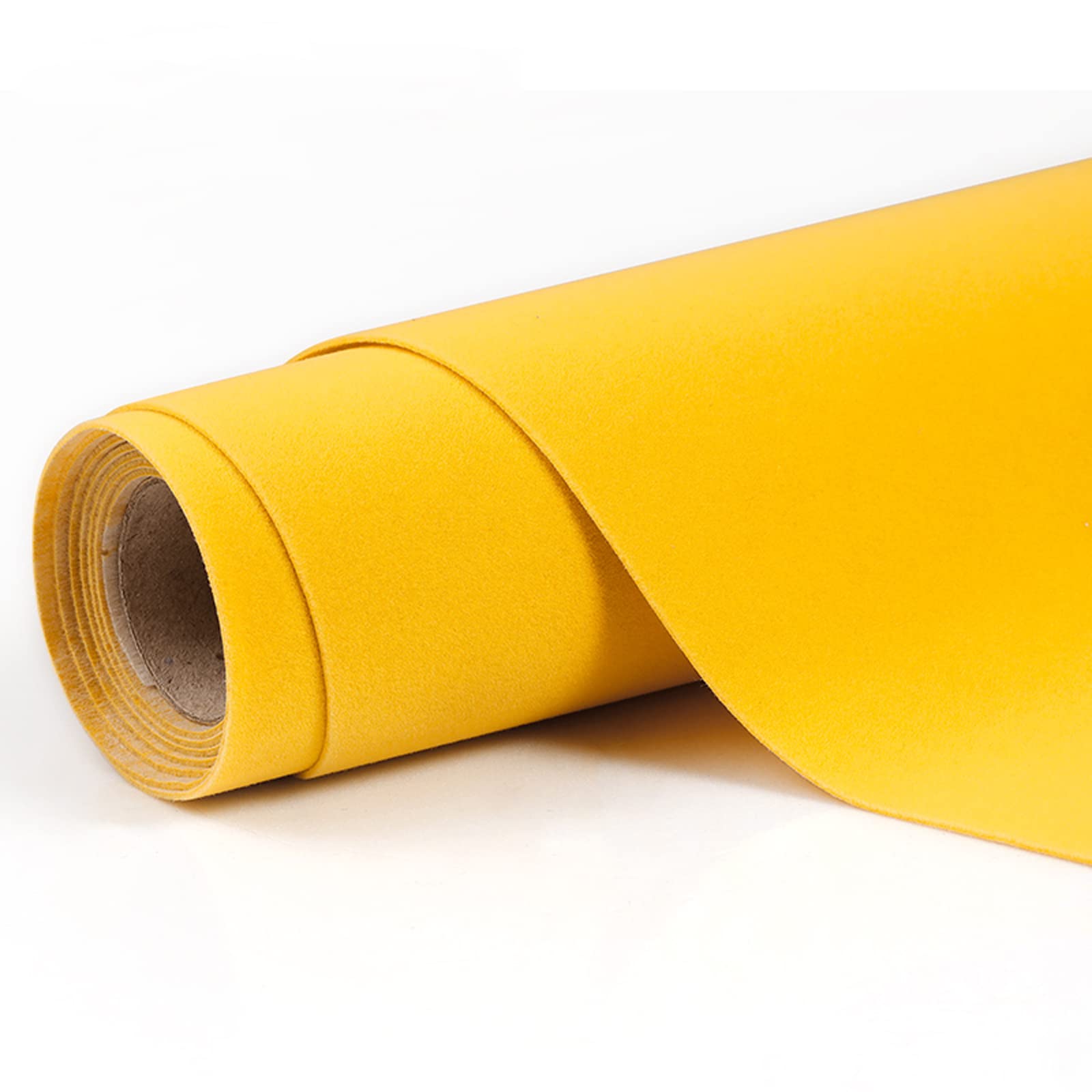 Samoprzylepna aksamitna wyściółka aksamitna, Samoprzylepna tkanina filcowa aksamitna, szerokość 148 cm, wielokolorowa, długość 50-200(Lemon Yellow,1.48 * 2m)
