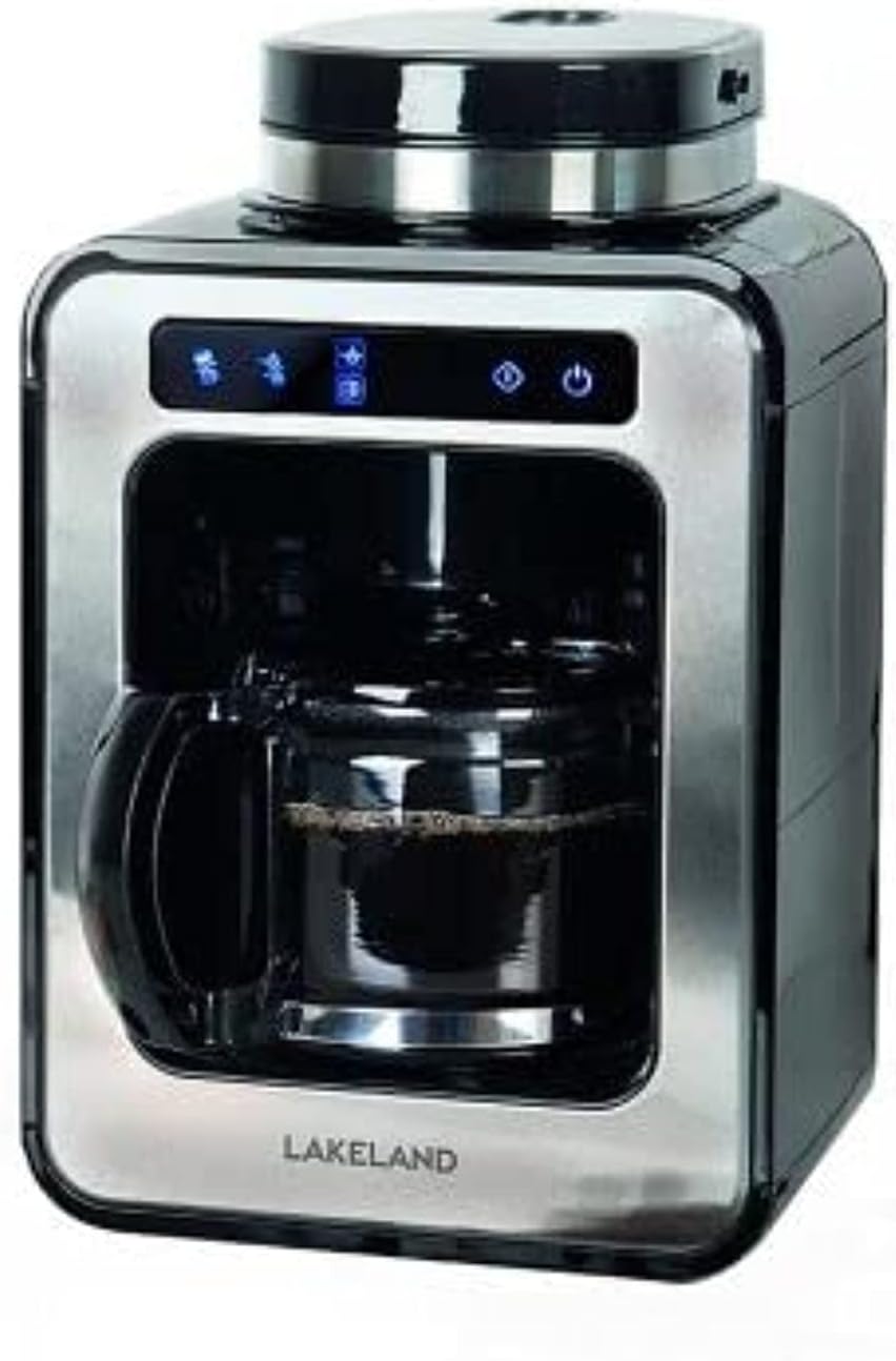 lakeland Bean to Cup Coffee Machine Black With Keep Warm Function