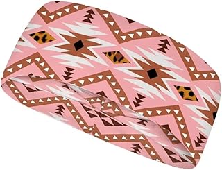 Native American - Diadema para correr para baloncesto, elegante, deportiva, para mujer, para hombres, ropa americana, color rosa chic