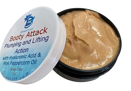 Miniatura 2 de Diva Stuff Booty Attack, Crema Rellena, Levantadora y Suavizante con Ácido Hialurónico y Aceite de Pimienta Rosa, 4 oz