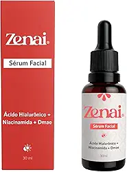 Zenai - Sérum Facial 30ml com Ácido Hialurônico, Niacinamida e DMAE | Firmeza, Hidratação e Renovação da Pele