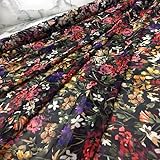 カラフルＰＴ【 １４２ｃｍ巾×２ｍ 】お家で洗濯ＯＫです！ ◆ 有名ブランド・メーカー使用生地 ◆ 安心の日本製 ジョーゼット プリント 生地 ♪ カラフルmix ♪ ≪ 布 服地 布地 紫 緑 春夏物 春物 夏物≫【 返品・キャンセル不可 】35007