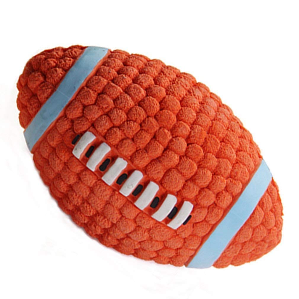 Pet Believe Dog Latex Squeaky Rugby Ball Toy (Medium, Multicolored) (B0869CM8NJ) Amazon Price History, Amazon Price Tracker