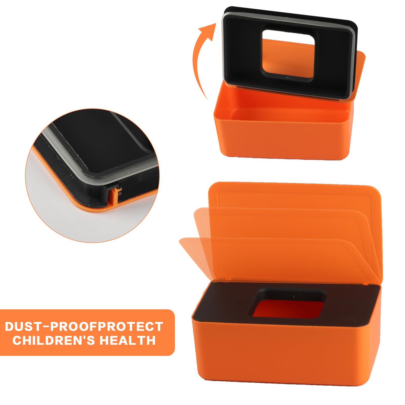 Wet Wipes Storage Box, Wet Wipes Box, Wipes Dispenser Holder Case Boxes - Image 3