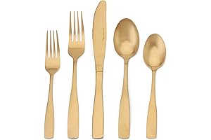Matte Gold Silverware Set: Elevate Your Dining Experience