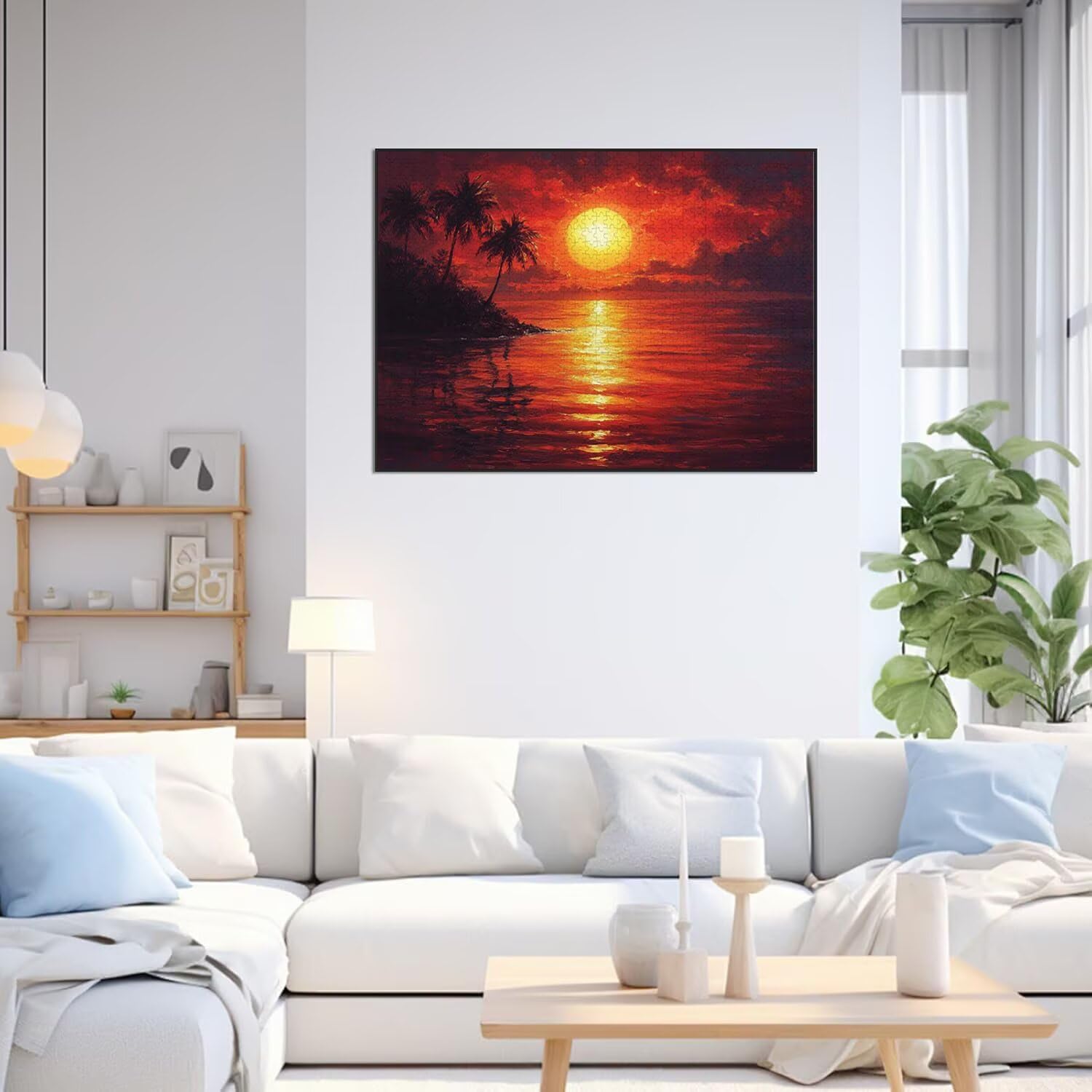 Puzzle 1500 Pieces Krajobraz Trudne Drewniane Puzzle n-356 | Niemożliwe wyzwanie, inteligentna gra zręcznościowa, gry logiczne dla całej rodziny, pomysł na prezent, zachód słońca