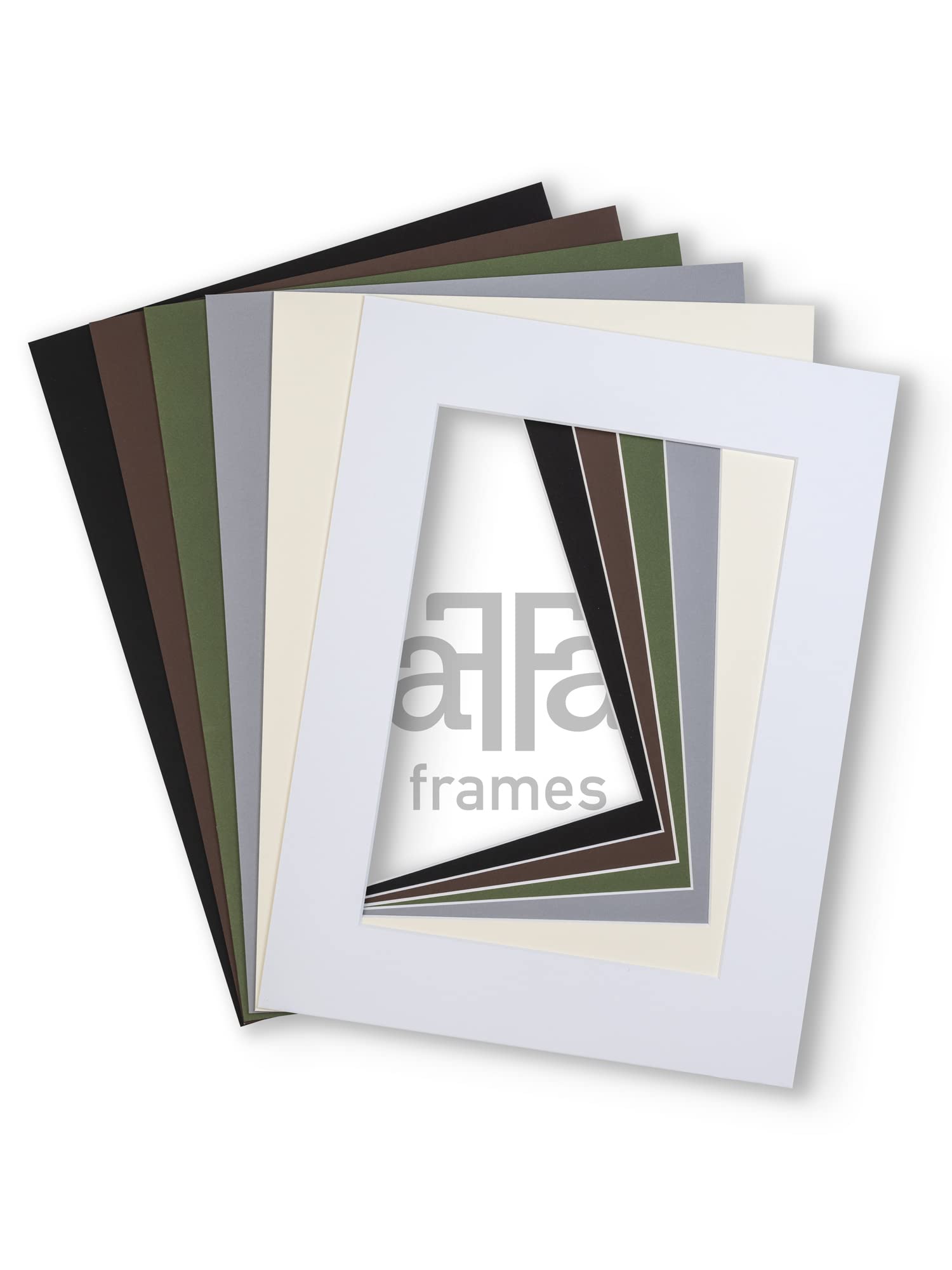 aFFa frames Passe Partout | Paspartú Minimalista para exhibir tus Fotos, Pósteres, Diplomas | Cartón, Blanco, 30x40 cm | Kit de 10