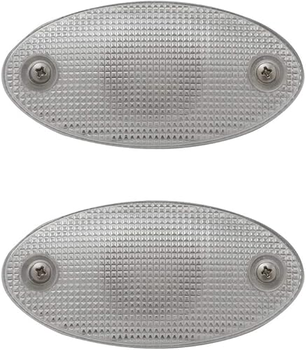 Miniatura 1 de Manufacturers' Select ITC - Luz ovalada pequeña de cortesía  RVluz marina con lente prismática y reflector cromado para mayor salida de luz