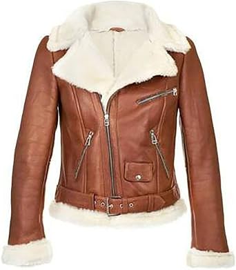 B3 Shearling Bomber Jacket for Women