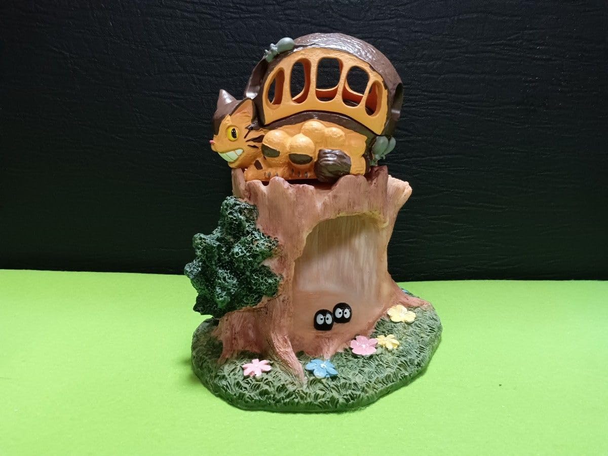 Amazon.co.jp: トト ネコバスフィギュア 背中脱着 ジオラマ4点セット