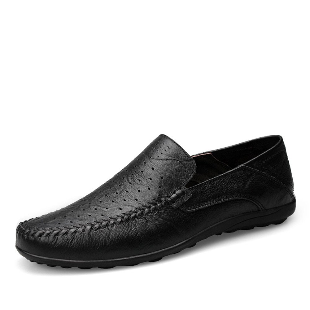 Hombre Mocasines Slip On Verano Agujero Transpirable Comodas Hilo de Coser Trabajo Zapatos