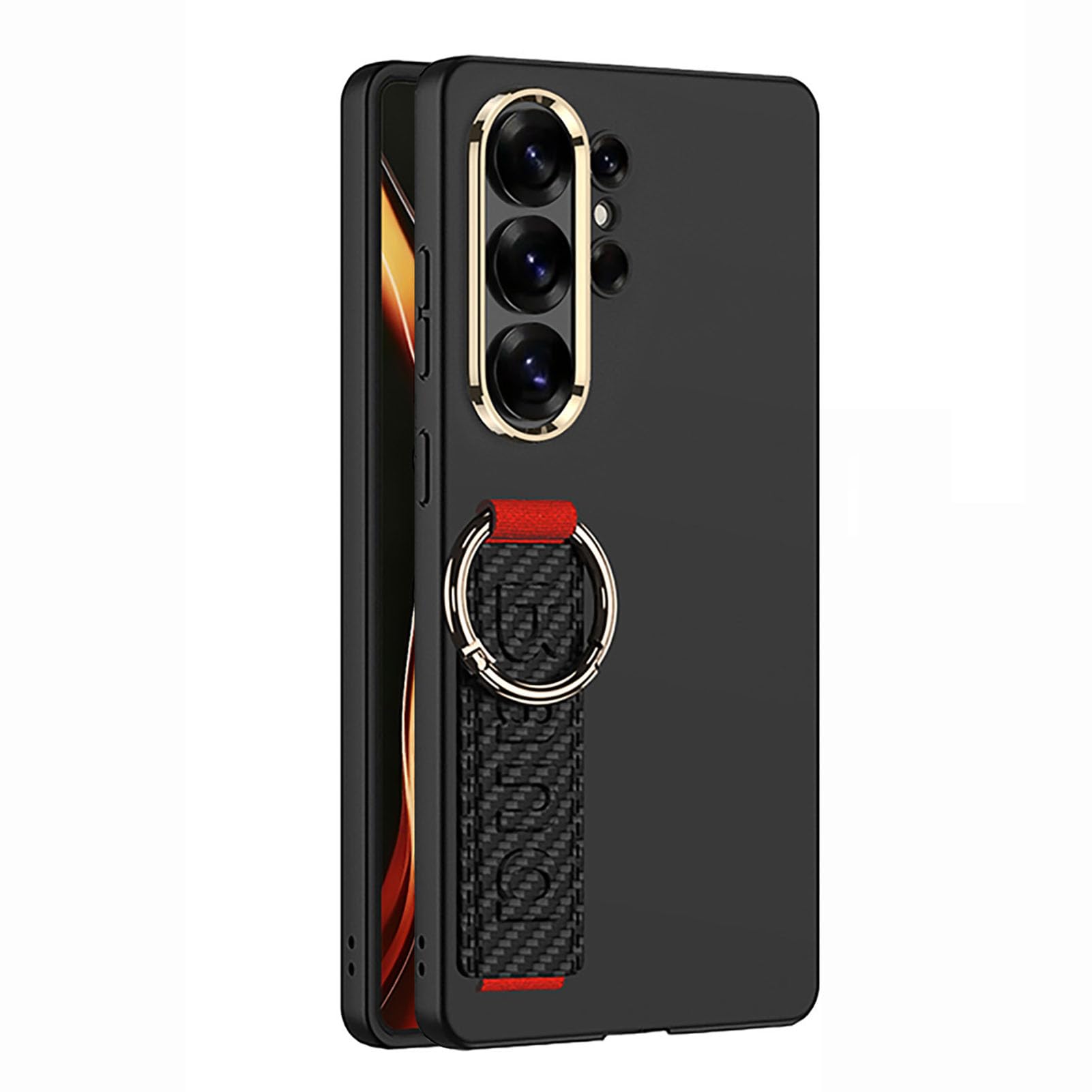 Coque Samsung S26 Ultra rouge avec dragonne pour vos voyages