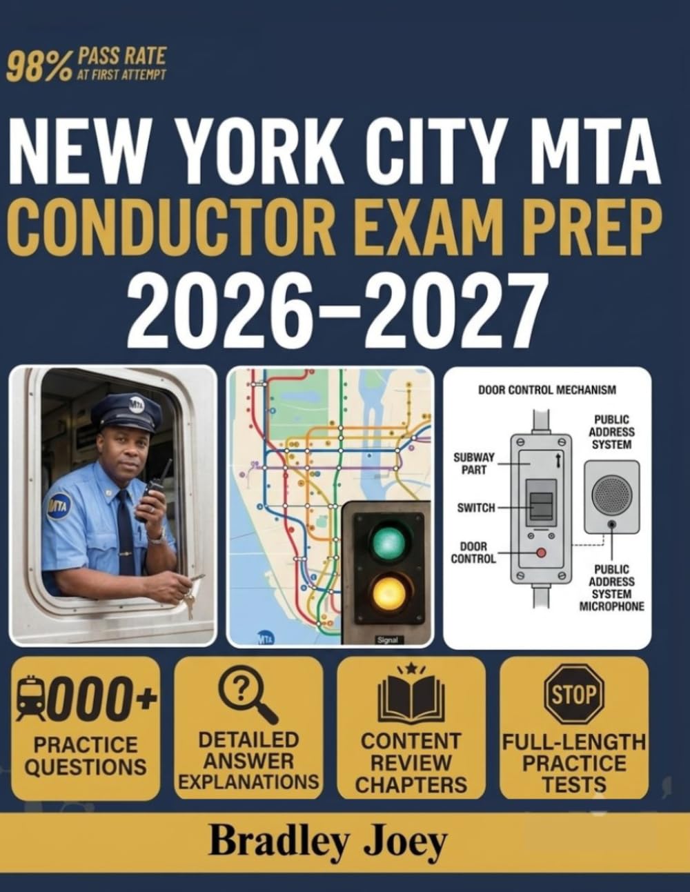 New York City MTA Conductor Exam Prep 2026–2027: Complete Study Guide with Proven Review Strategies, 5 Full-Length Practice Tests, 1000+ Realistic ... Techniques to Help You Pass with Confidence