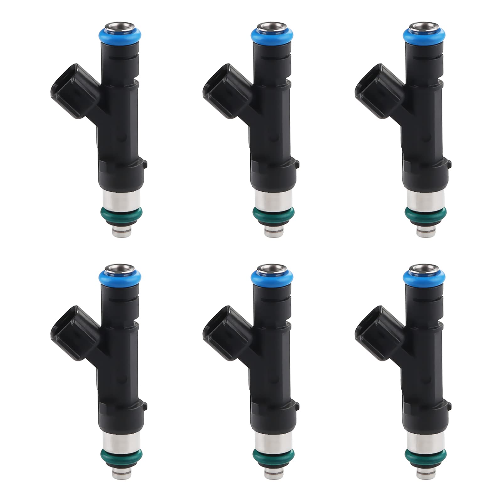 JDMON Fuel Injectors Replacement for Chrysler Town & Country Dodge Grand Caravan 3.3L 3.8L 2008-2010 compatible Jeep Wrangler 3.8L 2007 2008 2009 2010 6Pcs