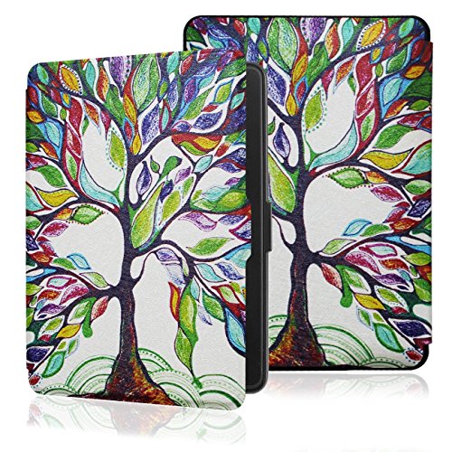 WALNEW Case for 6” Kindle Paperwhite 2012-2017(Model No.EY21 or DP75SDI) - PU Leather Case Smart Protective Cover Only Fits Old Generation Kindle Paperwhite Prior to 2018