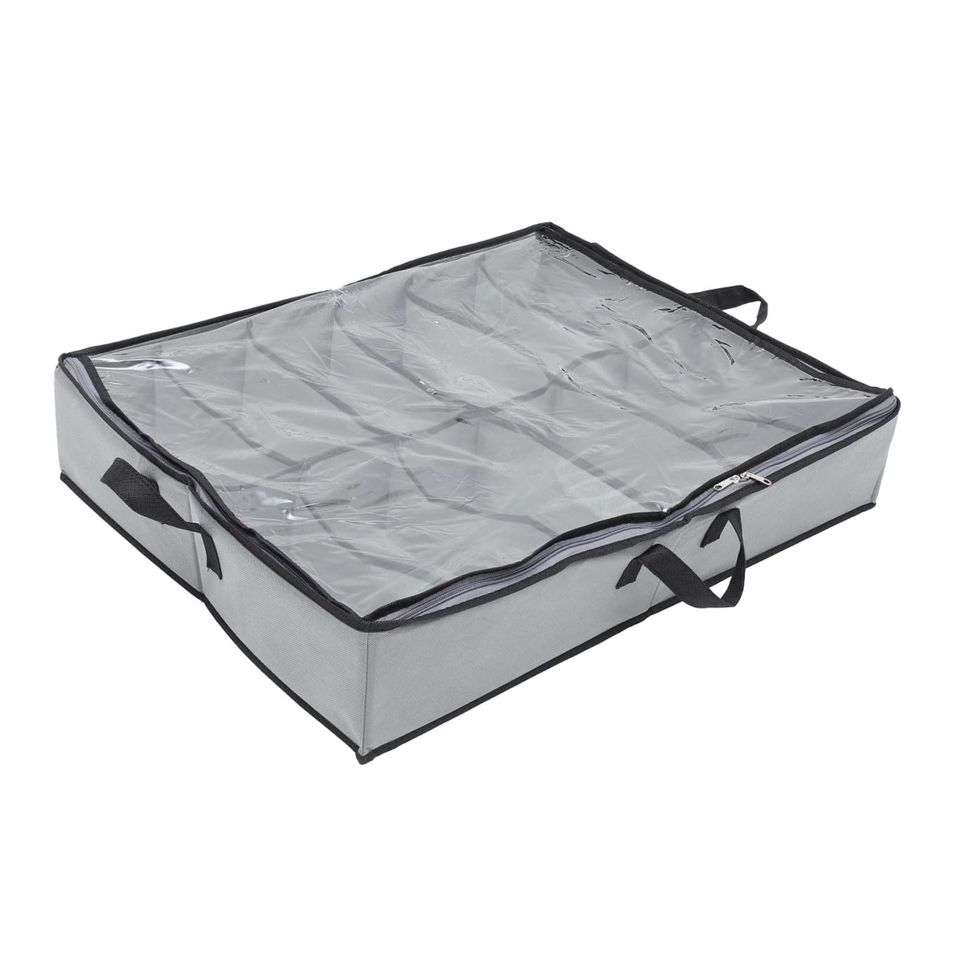 Didiseaon Scatola Porta Scarpe Pieghevole Contenitore Portascarpe Borsa da Scarpe Trasparente con Cerniera per Organizzare e Conservare in Modo Efficiente
