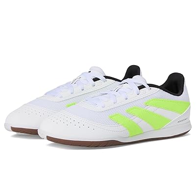 adidas Kids Club Predator Indoor Cleats (Little Kid/Big Kid) Kids Shoes White/Lucid Lemon/Black