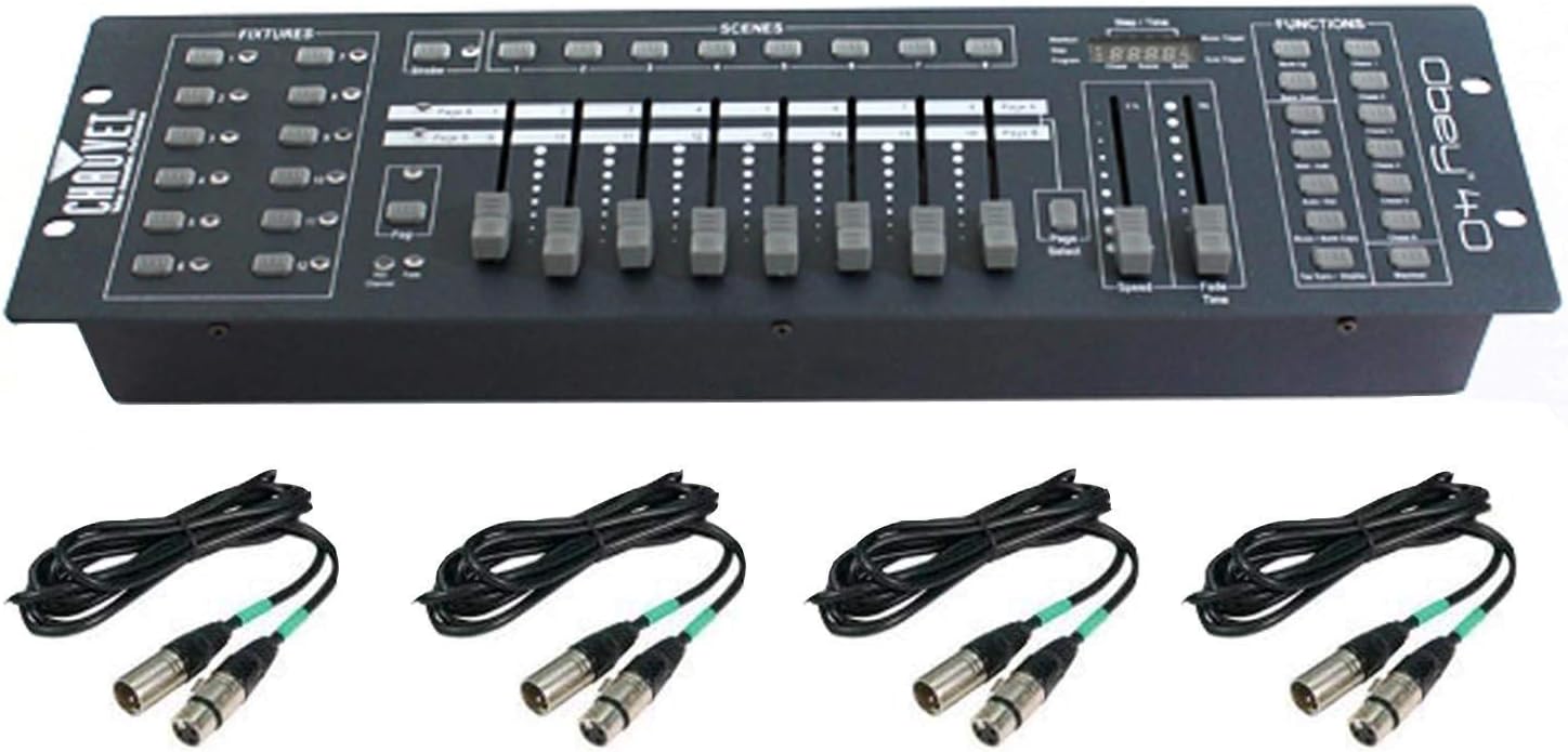 Chauvet DJ OBEY40 Obey 40 DMX-512 Universal Light Controller w/ 10' & 25' Cables