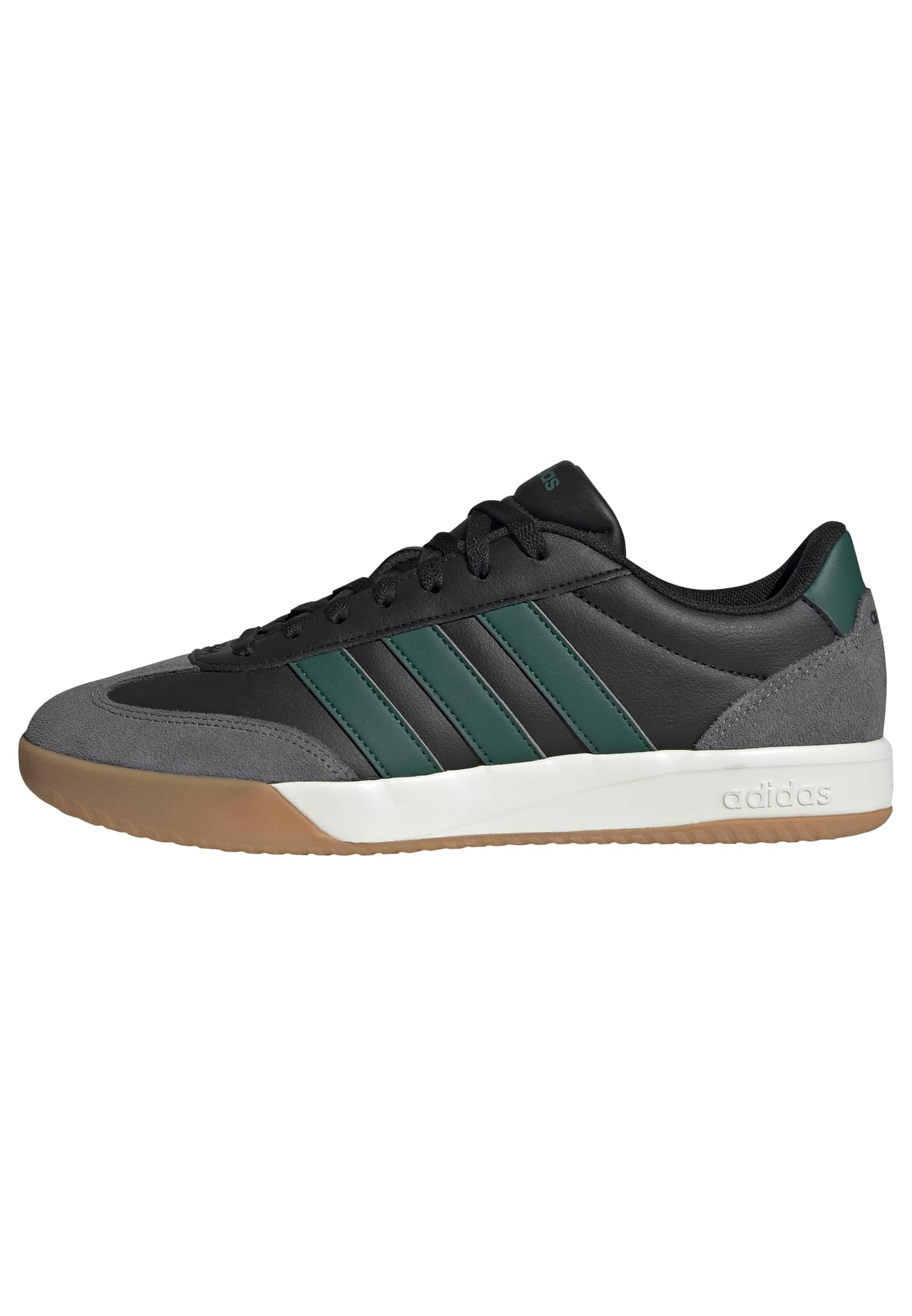 adidas Herren VL Court FC Shoes, core Black/Collegiate Green/Grey Four, 46 EU