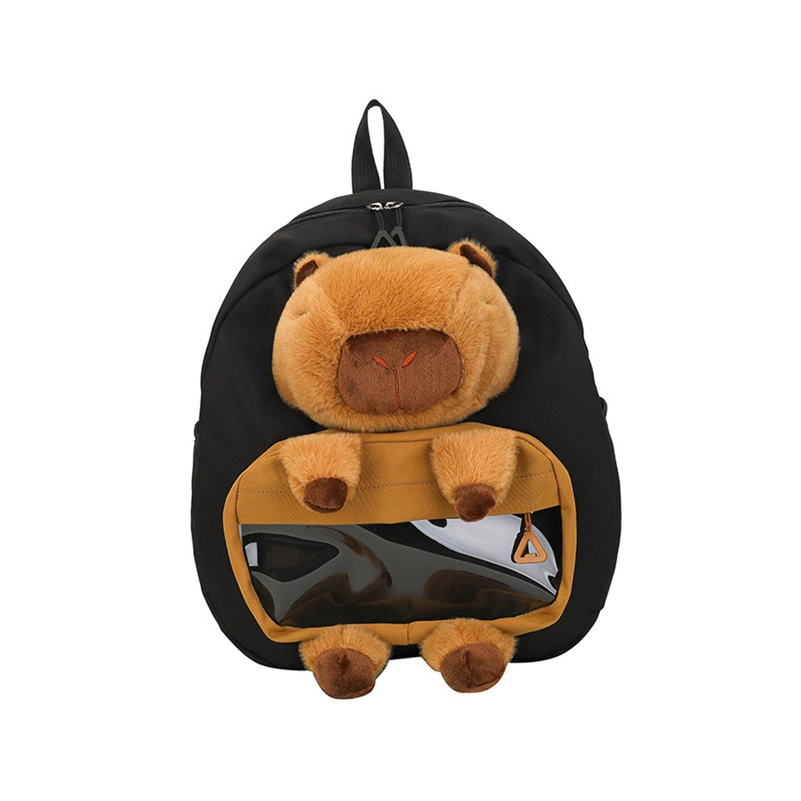 urjix ™ Capybara Backpack Lovely Cute Cartoon Daypack for Birthday Festival Shopping Black-picture-33