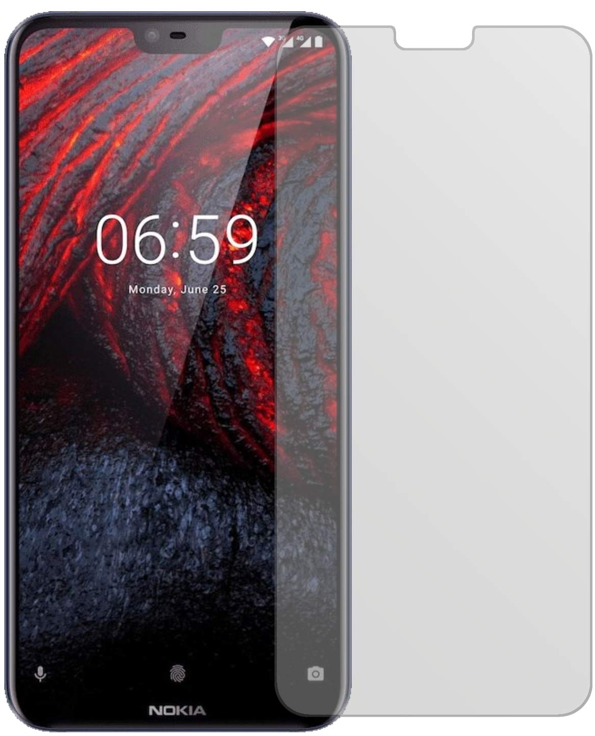 dipos I 2X Pellicola Protettiva antiriflesso Compatibile con Nokia 6.1 Plus Pellicola di Protezione