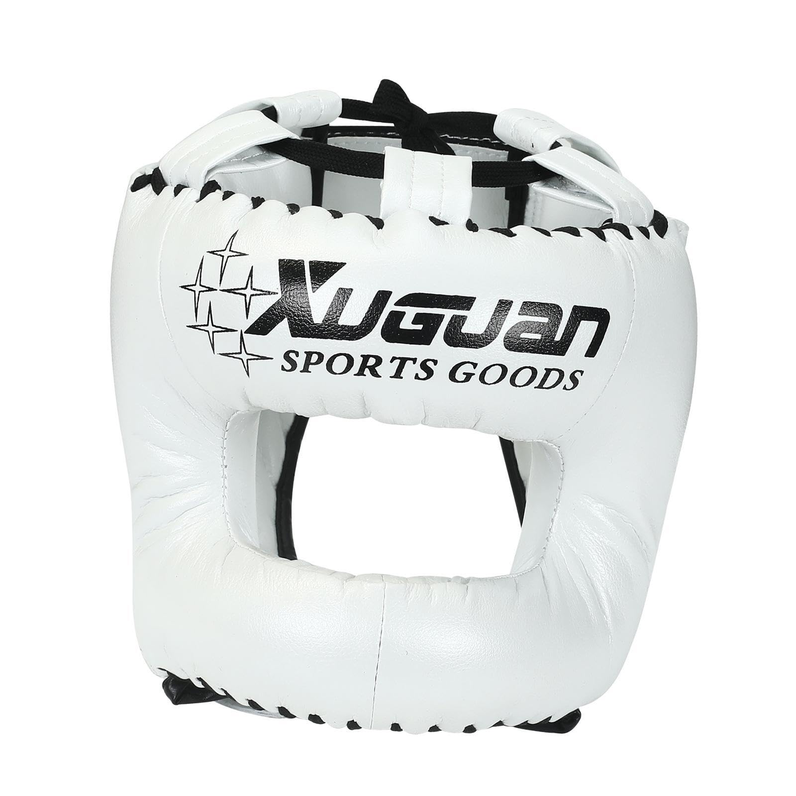 Casco da kickboxing, equipaggiamento protettivo da boxe, protezione integrale regolabile di qualità per il comfort e sicurezza, protezione per la