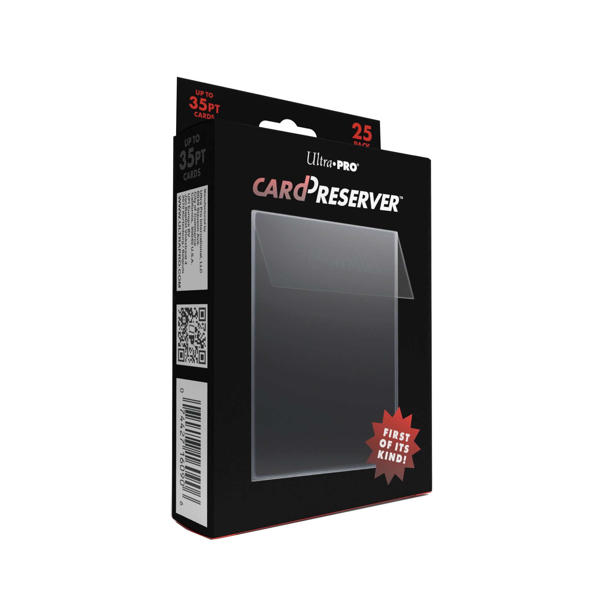Ultra Pro CardPreserver 25 przezroczystych rękawów ochronnych na karty kolekcjonerskie, bezkwasowe, polipropylen bez PCW, bezpieczeństwo 720°, łatwe ładowanie