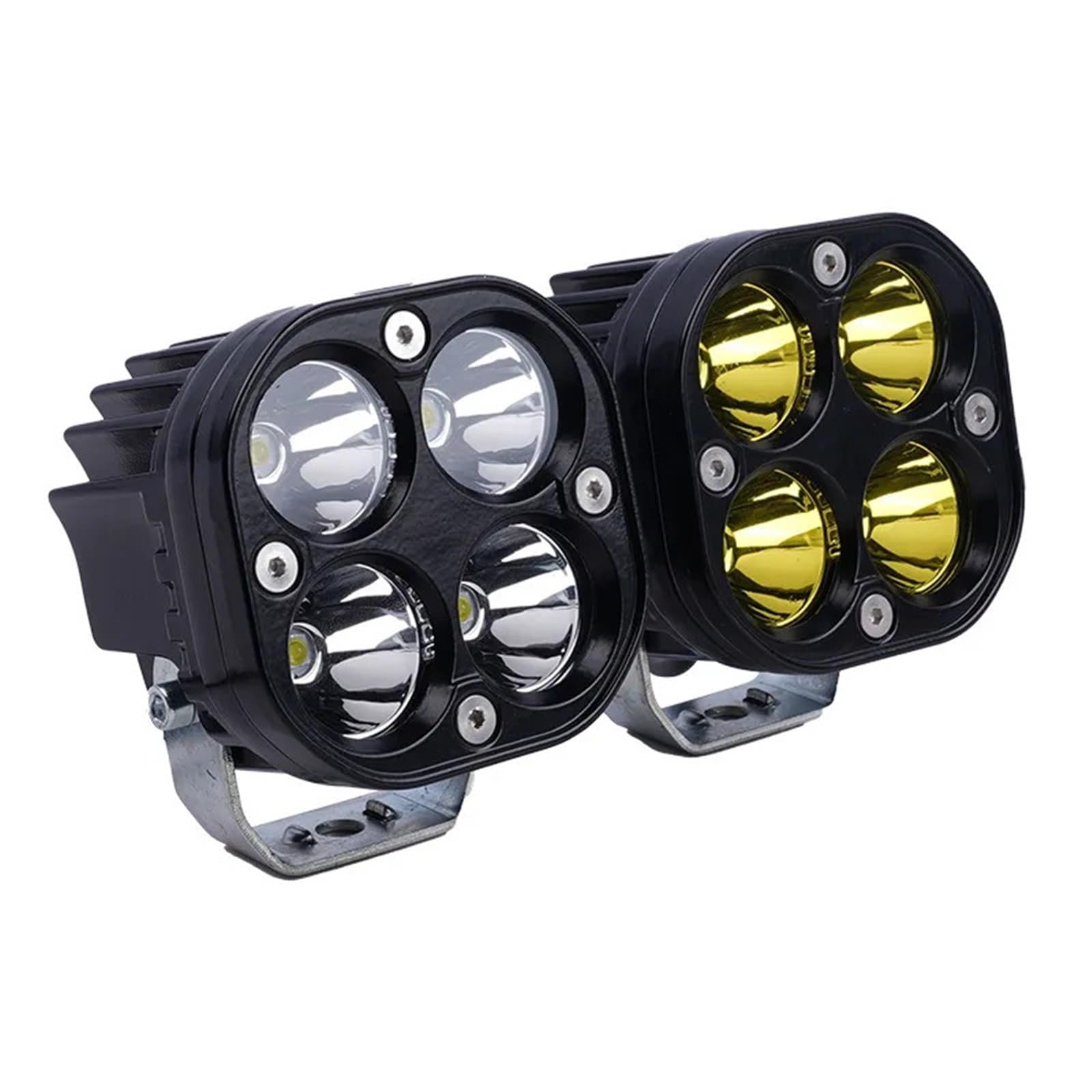 Bombilla LED Para Luz LED 4x4 Offroad De 3 Pulgadas Kit Luces LED Repuesto | Coche Camión 12V 24V Rojo Verde Cuadrado 40W Focos Conducción Faros Antiniebla
