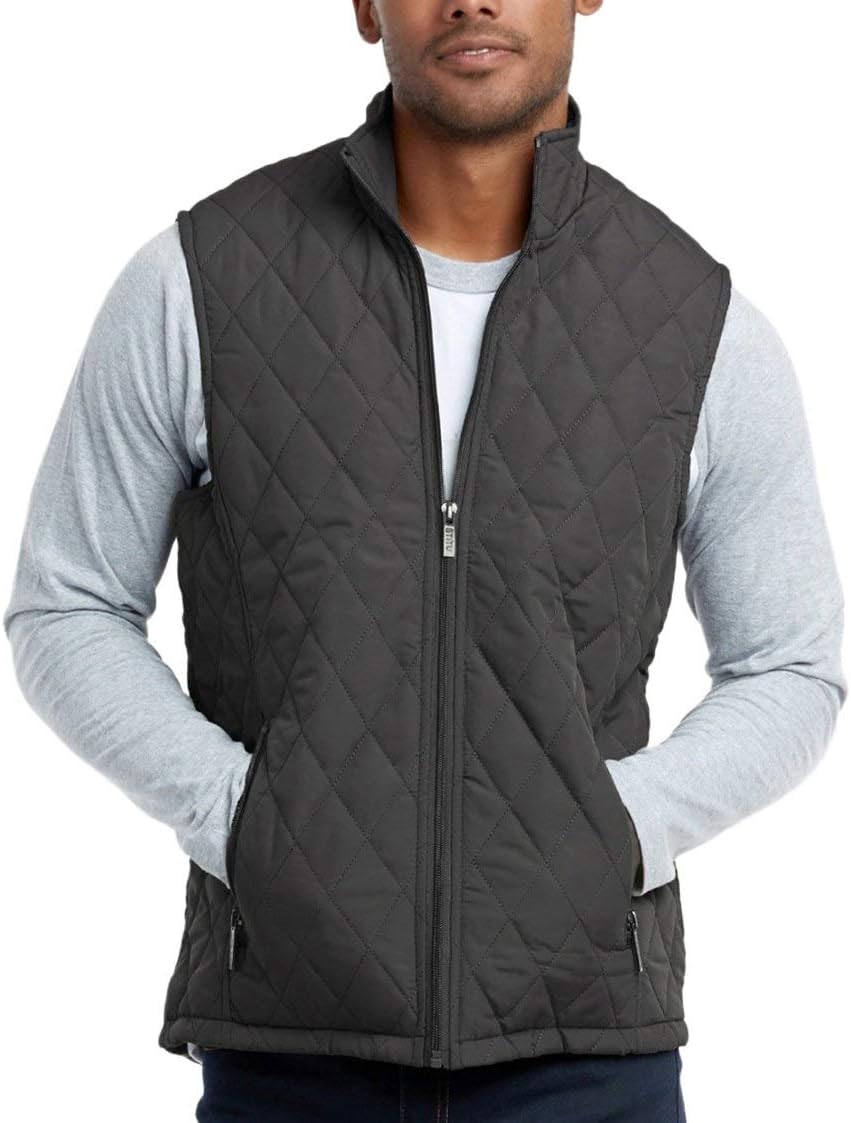 Men’s Lightweight Insulated Zip-Up Puffer Vest for Stylish Layering