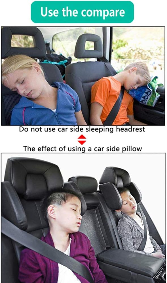 Almohada para reposacabezas de coche ajustable color caqui miniatura 2