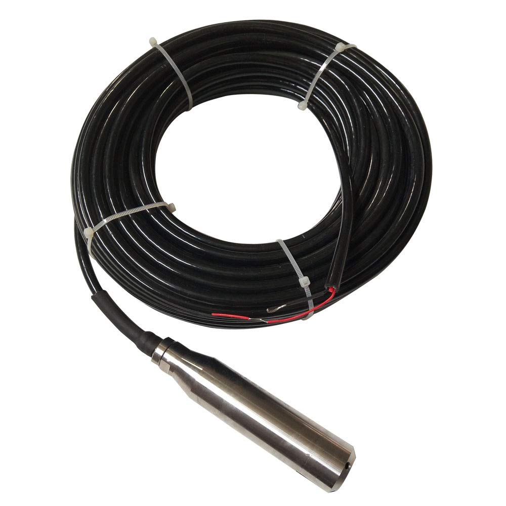 0-20M Pressure Range Liquid Level Transmitter 24-32V DC Water Level Sensor Detector Pressure Transmitter 4-20mA Submersible Water Level Transducer Sensor with 20m Cable for Well, Oil Tanks
