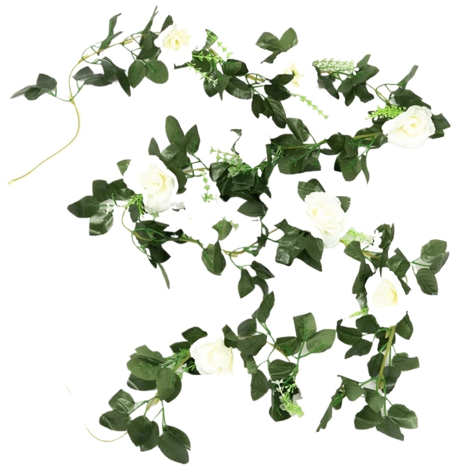 LXLAEOANG Artificial Flowers Silk Artificial Flowers Garland Rose Vine Hanging Wedding Home Garden Wall Christmas Decoration Arch Fake Plant Garlands