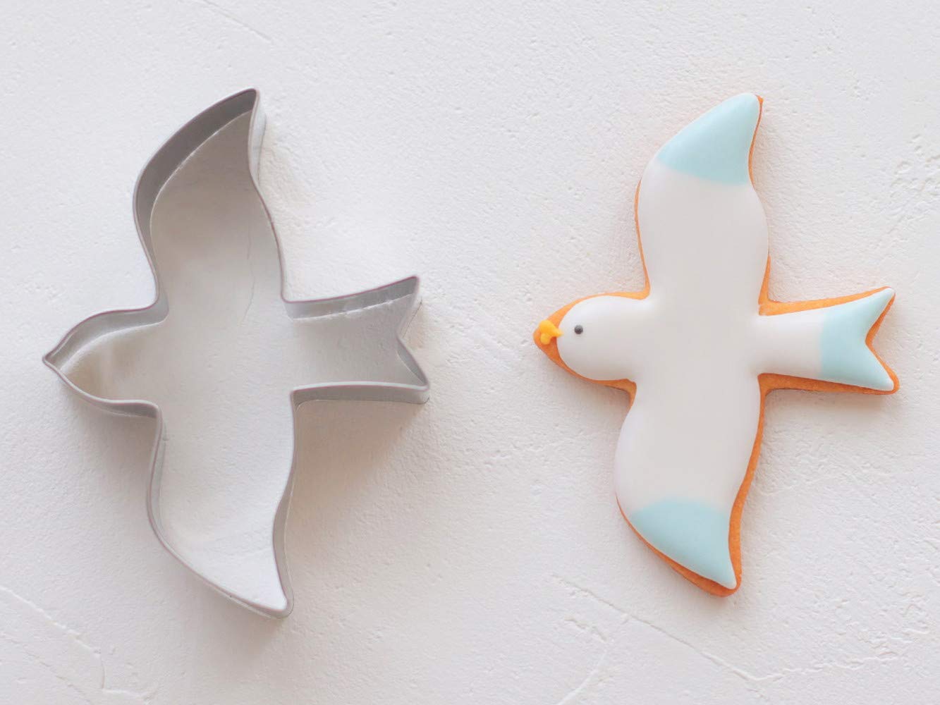 Amazon｜cotta cotta マリンクッキー型 かもめ シルバー W54×H75mm