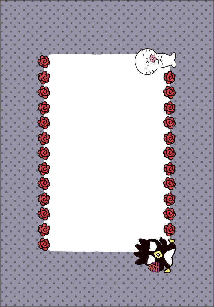 Sanrio Multi-Purpose XO Die Cut Red Roses XO Daikatsu CD11-0 P