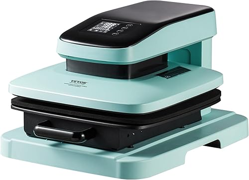 VEVOR Máquina de prensa de calor automática para camisetas  Prensa de calor de 15 x 15 pulgadas con liberación automática  Calentamiento rápido y