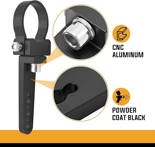 Miniatura 6 de Soportes de montaje de luz LED de 2.3in, universal para jaula de toro, compatible con ATV UTV Polaris Ranger RZR Ace General Arctic Cat Yamaha YXZ