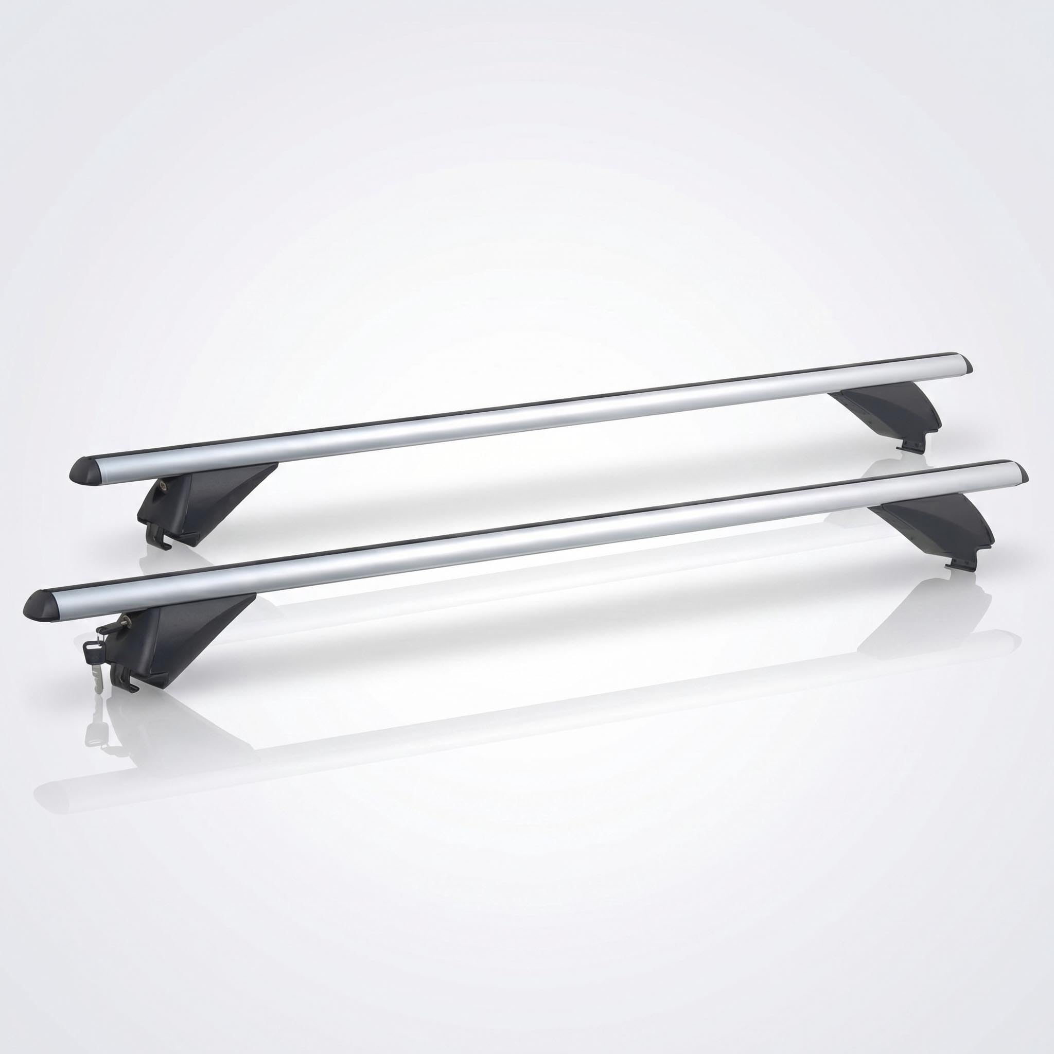 Dachgepäckträger Auto VDP-R003 Dachträger universal 120cm Aluminium 90kg Relingträger Auto Dachträger für bündige Dachschienen Silber