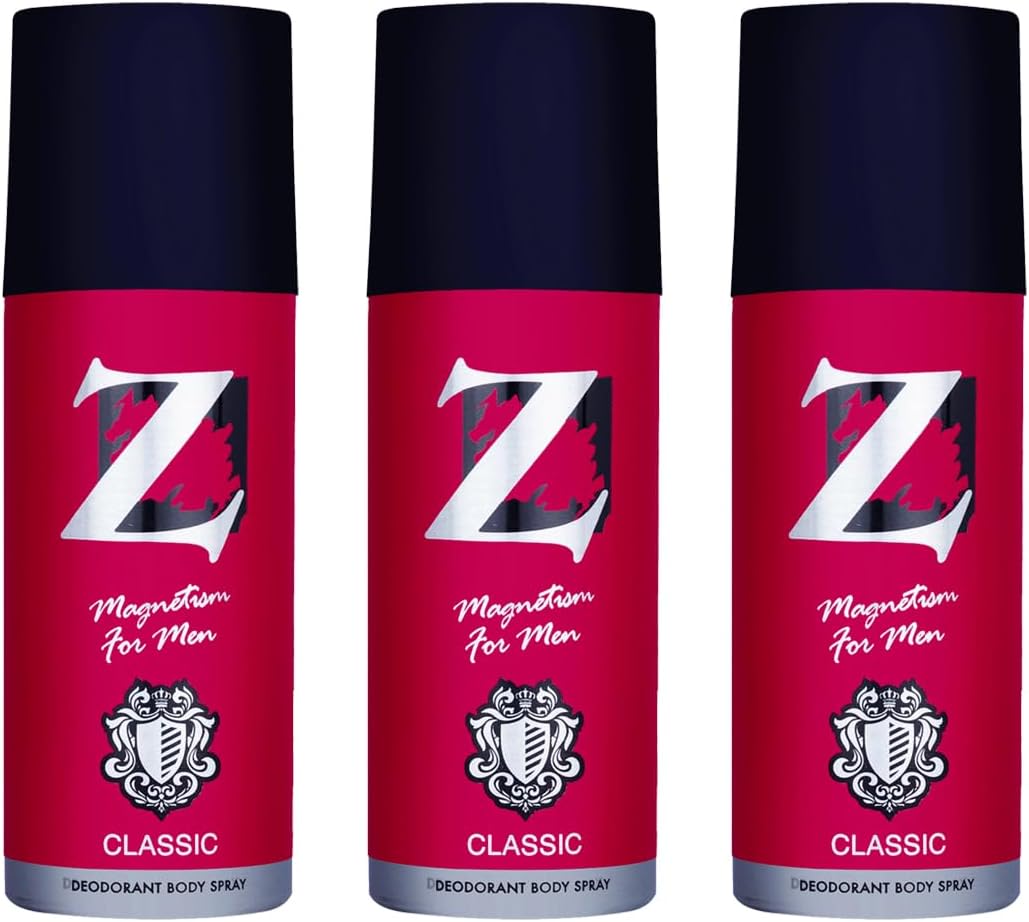 Z Magnetism for Men Classic Deo, 75 Ml, (Pack of 3) | Musky Fragrance | Long Lasting Deodorant | Best Liquid for Men Combo Pack