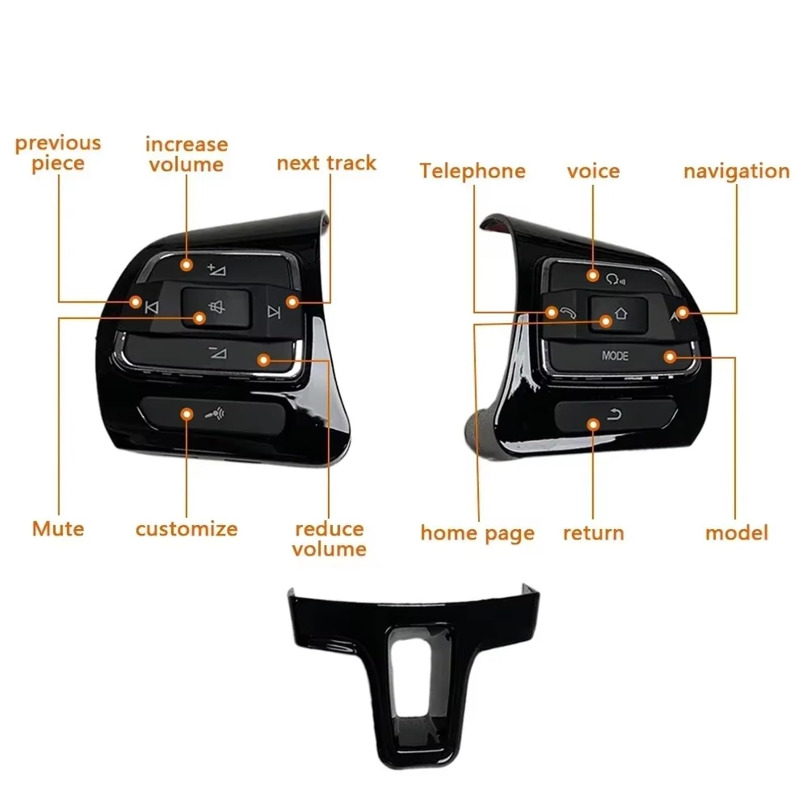 pour VW Jetta, Volant de Voiture, autoradio DVD, téléphone, multimédia, Boutons Audio