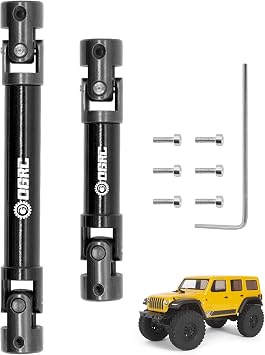 OGRC 2Pcs Center Driveshaft Steel Drive Shaft for Axial SCX24 C10 AXI00001 JLU AXI00002 Bronco AXI00006 Upgrate Parts