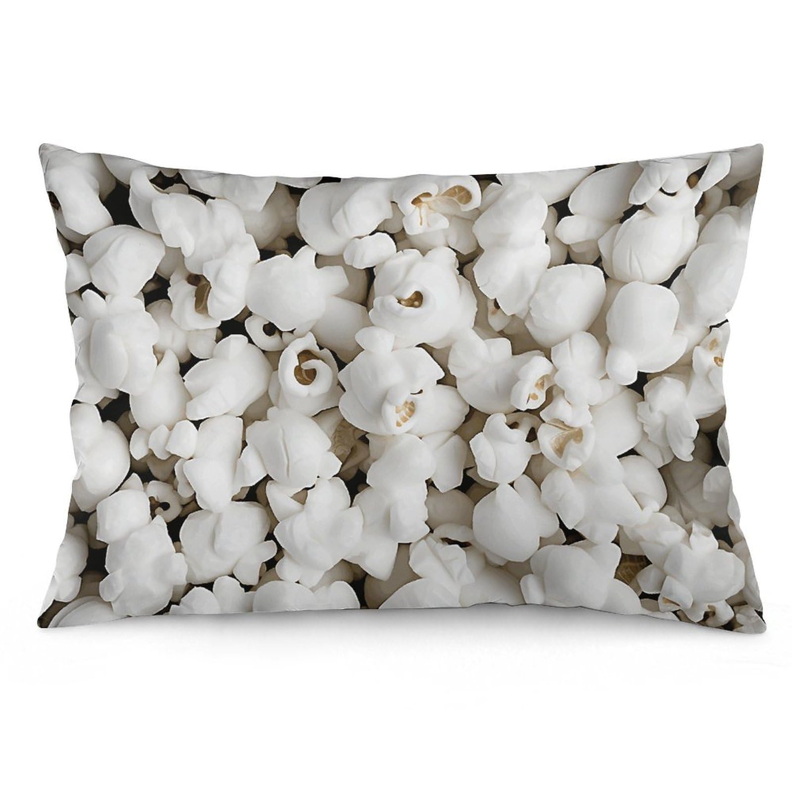 NONHAI 2 Pack Pillow Cases for Hair and Skin, Soft Breathable Pillow Case Covers with Hidden Zipper, White Popcorn Pillowcase 16 "x24 Pillow Covers for Sleeping Gift