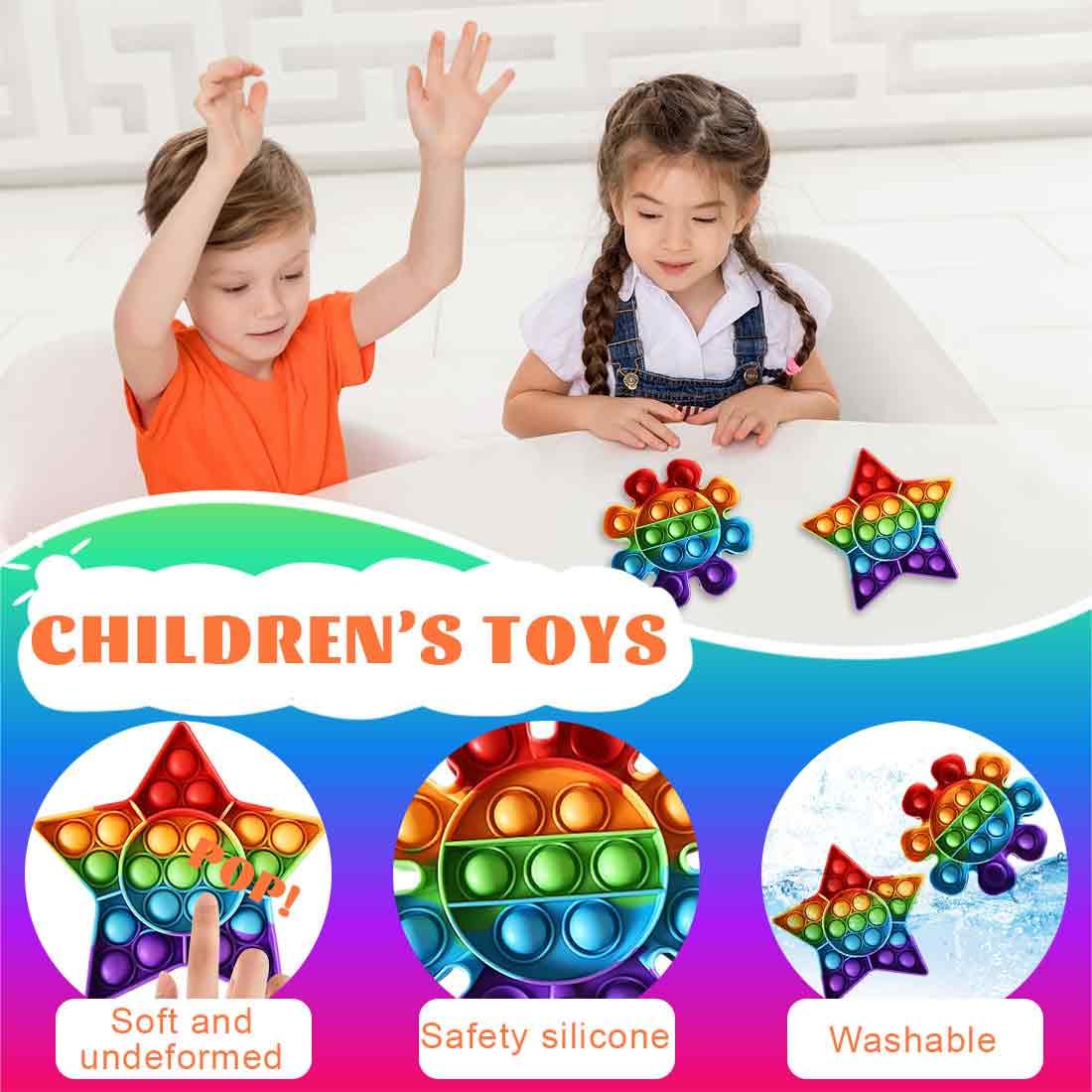 PUSH POP FOR it Bubble Fidget giocattolo sensore sollievo